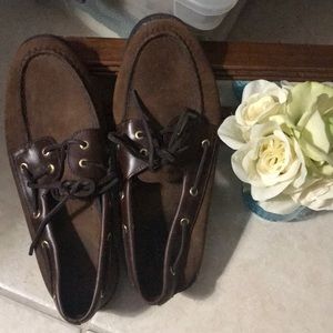 Sperry Topsider-Men’s Brown Boat Shoe 10.5m